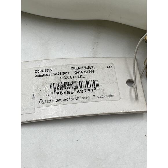 Kate Spade NY Gold Plated Crystals White Faux Pearls Pick a Pearl Bracelet New - Picture 3 of 16